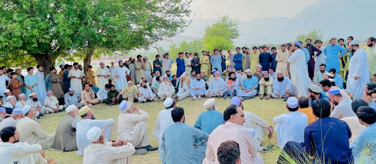 باجوڑ۔ کمر ٹو مینہ روڈ سے ملحقہ 6 ویلج کونسل کے مشران کا گرینڈ جرگہ