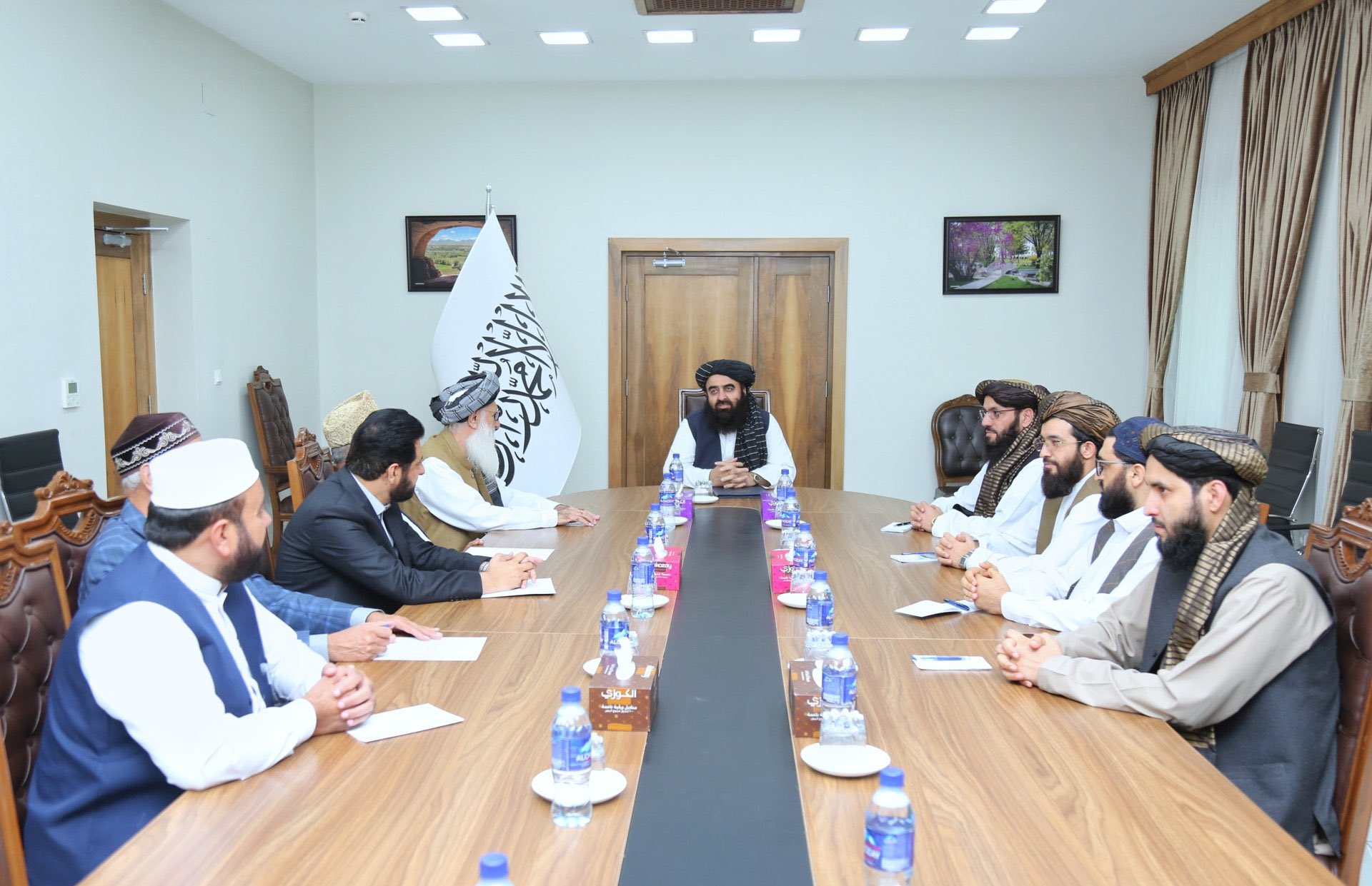 مذاکرات اور بات چیت ہی تمام مسائل کا حل ہے، مل بیٹھنا ہوگا،جماعت اسلامی وفد کی افغان وزیر خارجہ سے ملاقات