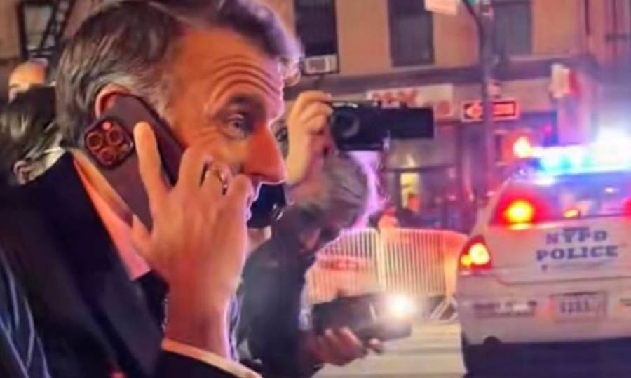 ٹرمپ کا قافلہ گزرنے پر پولیس نے فرانسیسی صدر کو روک دیا ویڈیو وائرل