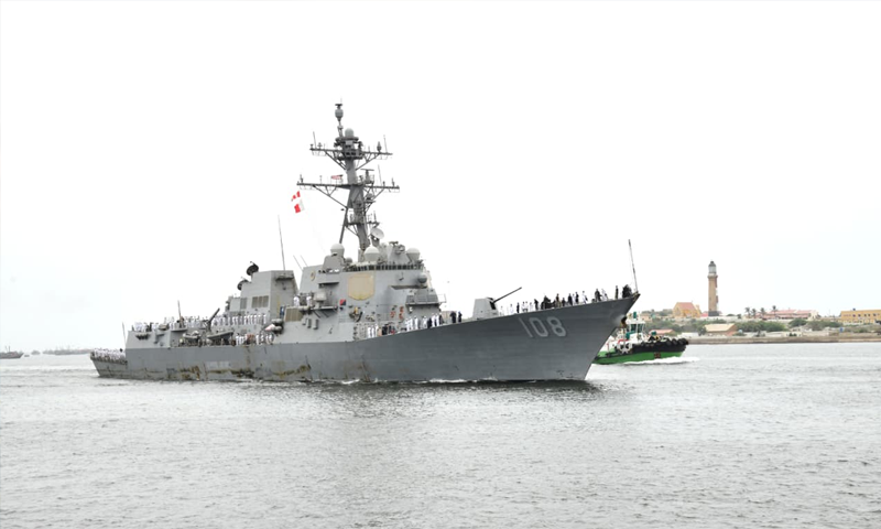 امریکی بحری جہاز دورہ پاکستان مکمل کر کے واپس روانہ۔