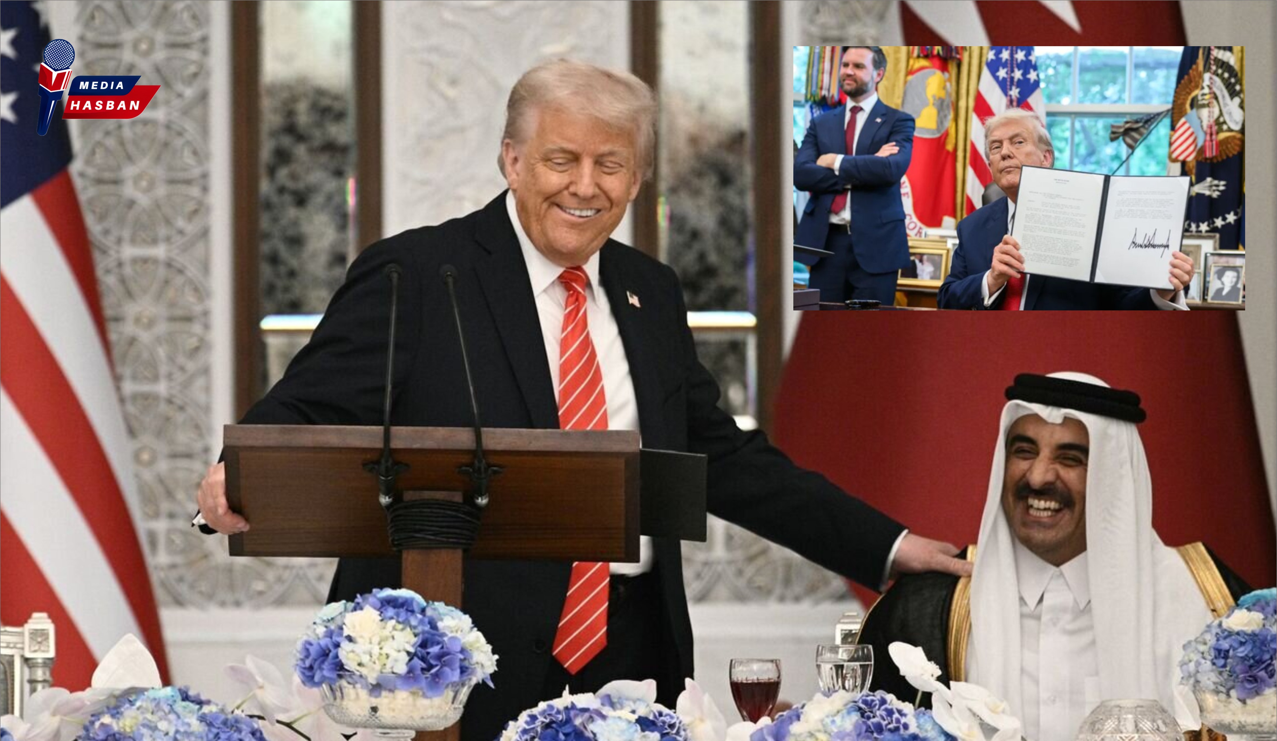 قطر پر حملہ امریکہ پر حملہ تصور ہوگا ٹرمپ کے ایگزیکٹیو آرڈر پر دستخط