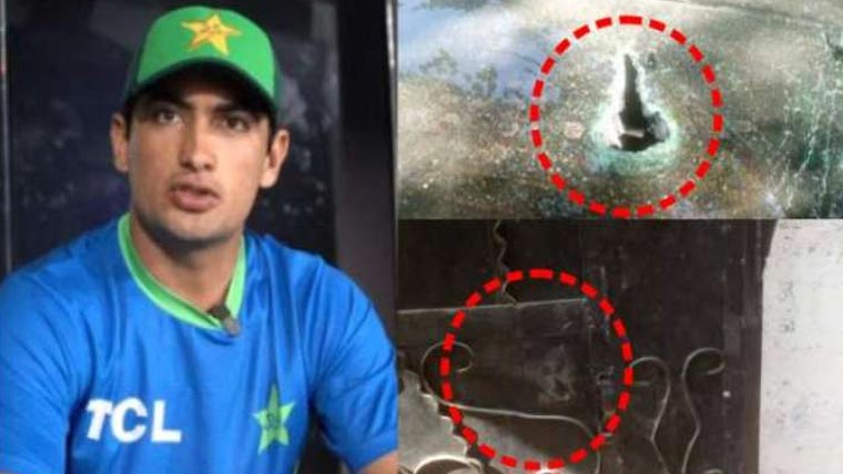 قومی کر کٹر نسیم شاہ کے گھر پر نامعلوم افراد کے فائرنگ۔