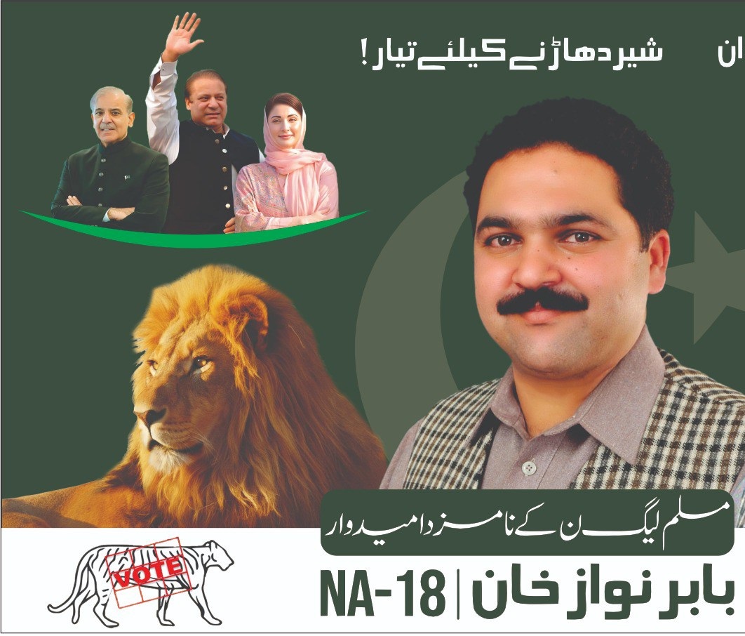 حلقہ این اے 18 ہری پور میں ہونے والے ضمنی انتخاب میں ن لیگ کے بابر نواز کامیاب
