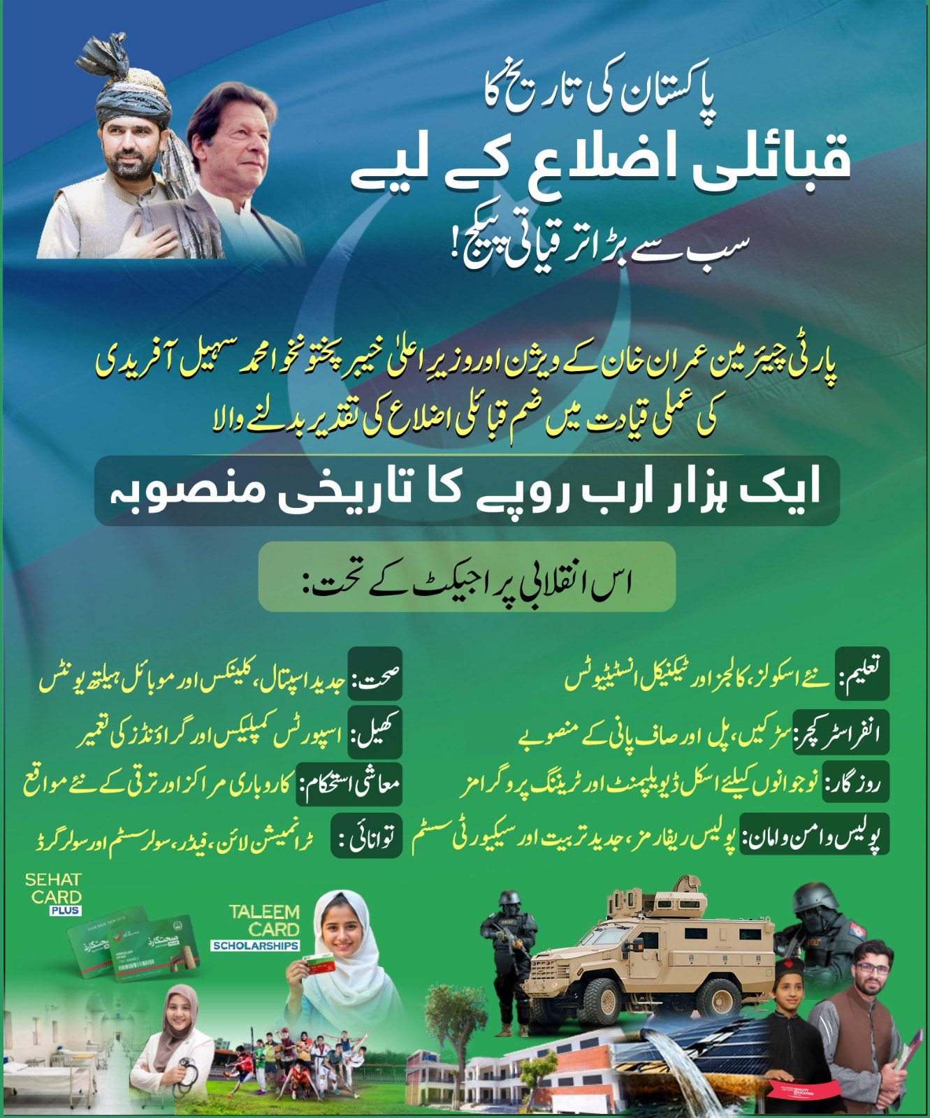 پاکستان کی تاریخ کا قبائلی اضلاع کے لیے سب سے بڑا ترقیاتی پیکج!