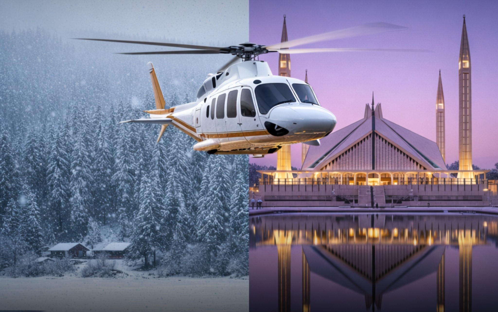 اسلام آباد سے نتھیا گلی کے لیے ایک لگژری ہیلی کاپٹر سروس شروع