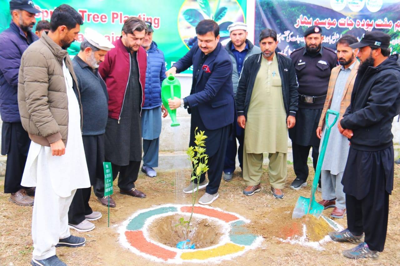 موسمِ بہار شجرکاری مہم کا  آغاز، باجوڑ بھر میں چار لاکھ پودے لگانے کا ہدف