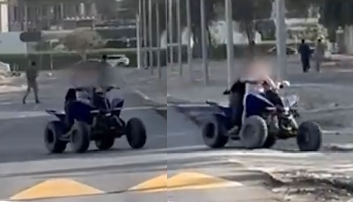 دبئی پولیس نے بچے کے سڑک پر  بائیک چلانے پر 50 ہزار درہم (38 لاکھ روپے) کا جرمانہ عائد کردیا۔