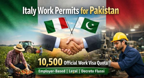 اٹلی نے پاکستانی ہنرمندوں کے لیے 10,500 ویزوں کا اعلان کر دیا۔