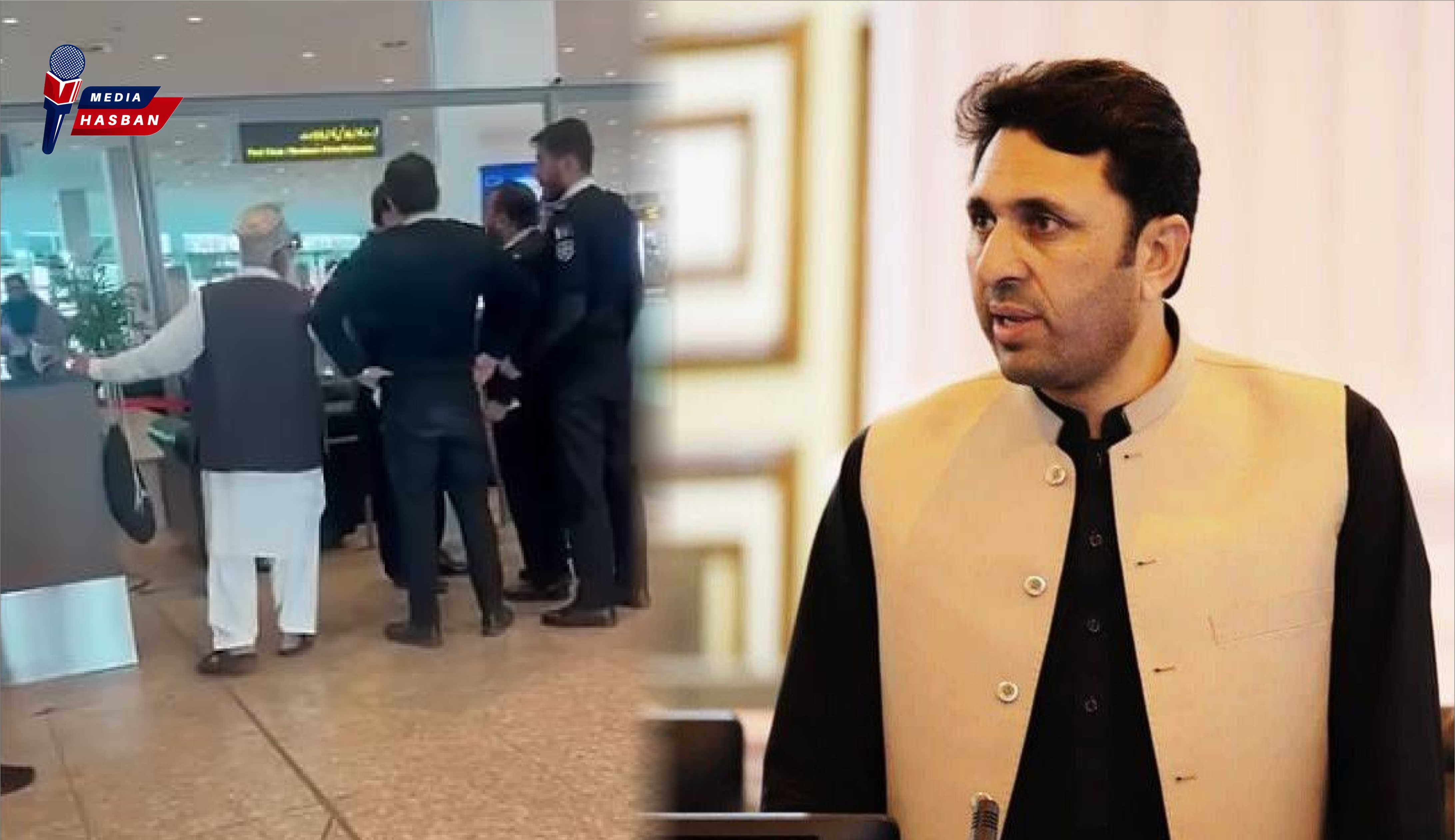 ای سی ایل میں نام موجود ہونے پر ایم پی اے  نثار باز خان کو اسلام آباد ایئرپورٹ پرعمرہ  جانے سے روک دیا