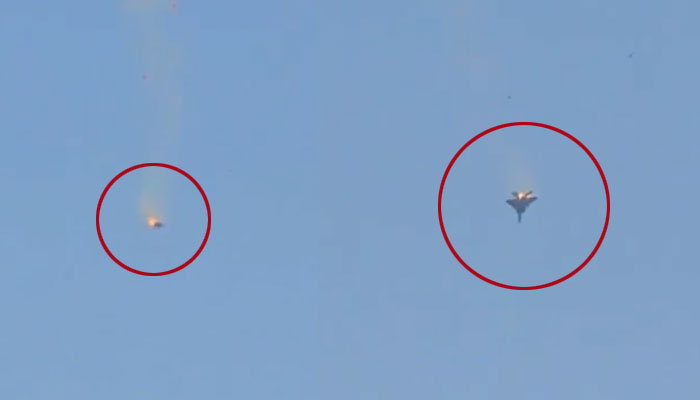 کویت میں امریکی ایف-15  طیارہ گر کر تباہ فائلٹ زخمی حالت میں ہسپتال منتقل