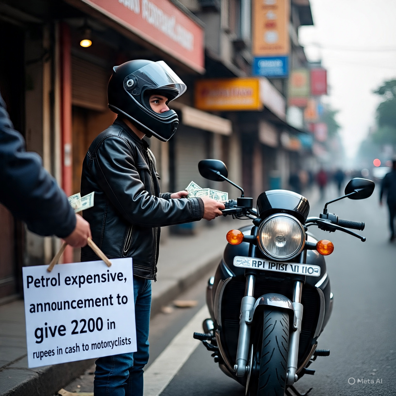 پیٹرول مہنگا، موٹر سائیکل سواروں کیلئے 2200 روپے نقد  دینے کا اعلان 