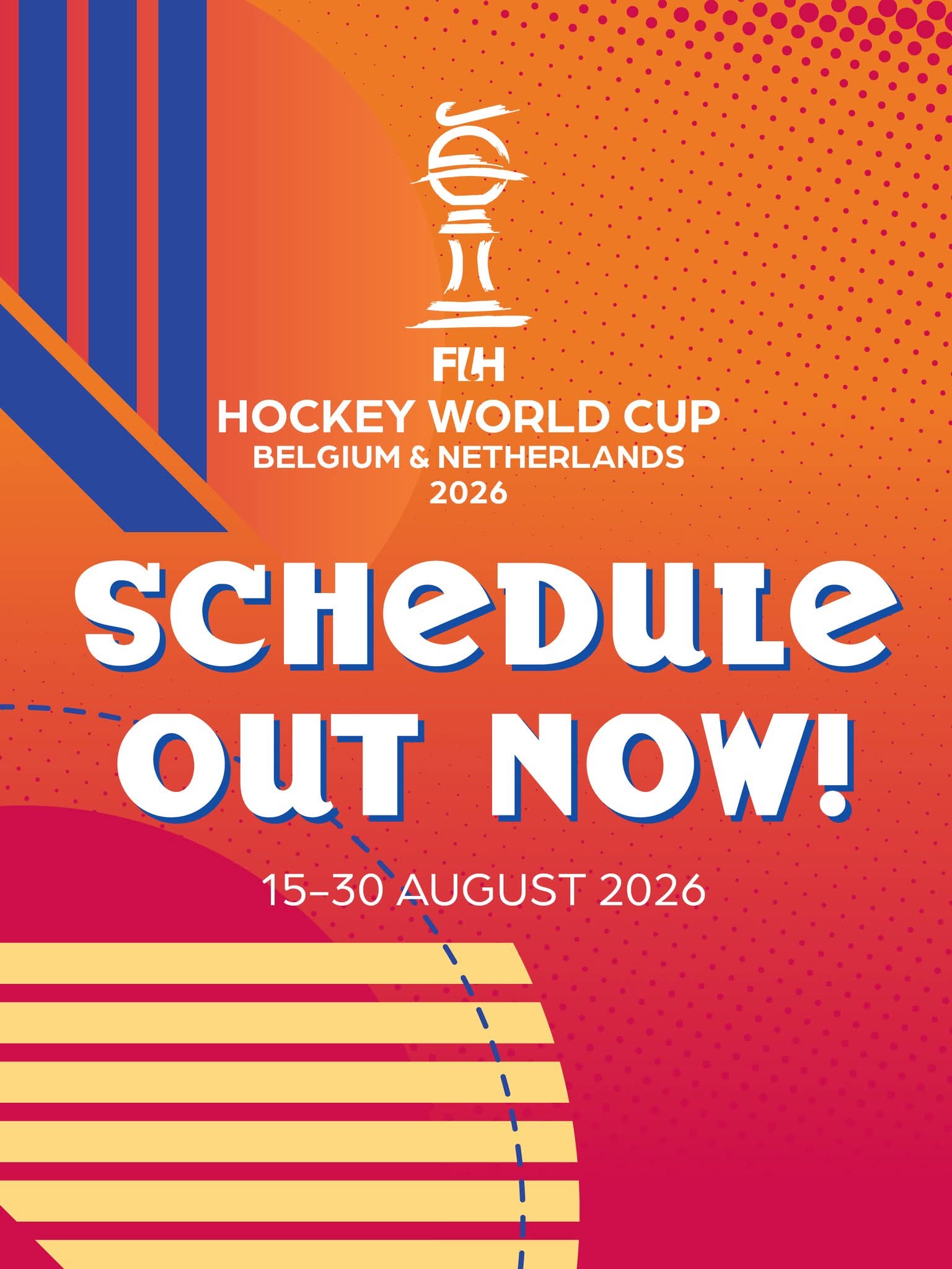  ہاکی ورلڈ کپ 2026 کا شیڈول جاری، پاکستان کا پہلا مقابلہ انگلینڈ سے