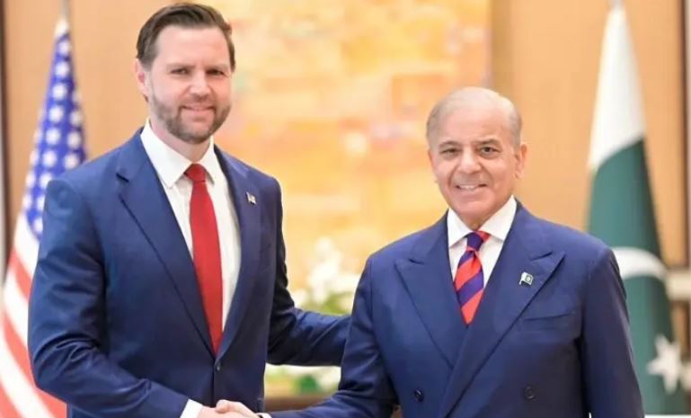 امریکن نائب صدر جے ڈی وینس کا وفد کے ہمراہ وزیر اعظم شہباز شریف سے ملاقات 
