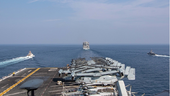 امریکی ناکہ بندی کے باجود 24 گھنٹوں میں 20 سے زائد جہاز آبنائے ہرمز  سے گزرے 