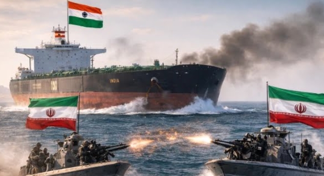 آبنائے ہرمز میں پھر خطرے کی گھنٹی، ایرانی گن بوٹس کی بھارتی جہاز پر  فائرنگ، تیل بردار جہاز واپس لوٹنے لگے