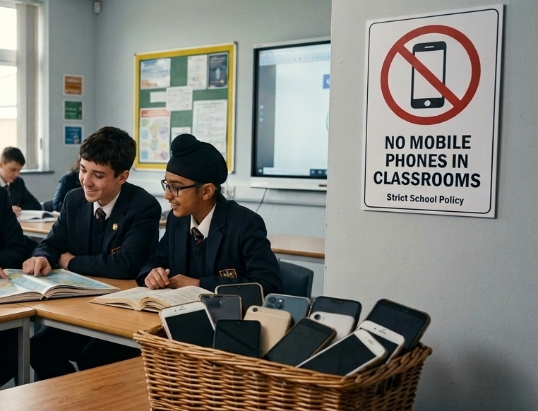 انگلینڈ کے تمام اسکولوں میں طلبہ کے موبائل فون استعمال کرنے پر پابندی عائد