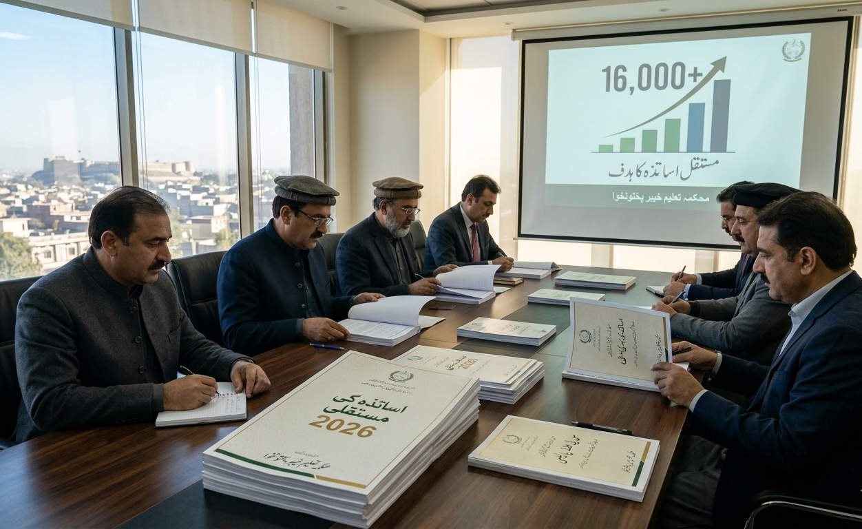 خیبرپختونخوا حکومت کا 16 ہزار اساتذہ کو مستقل کرنے کا فیصلہ