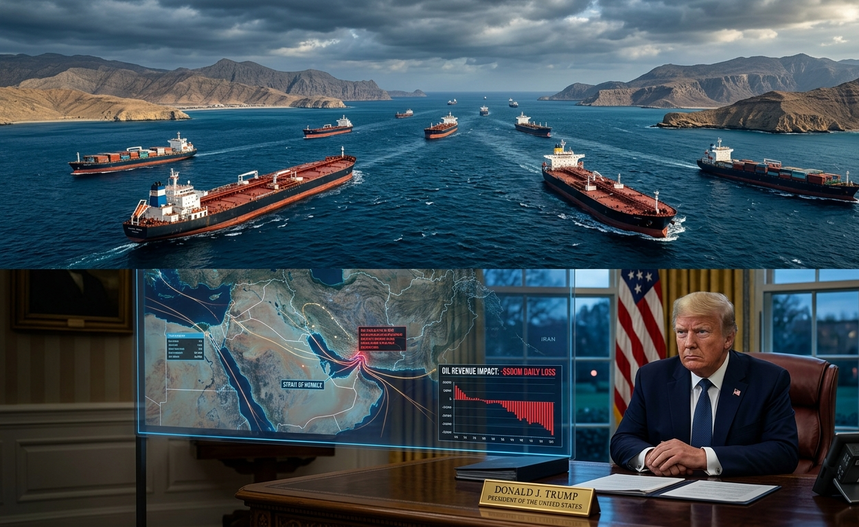 آبنائے ہرمز پر امریکا کا مکمل کنٹرول، ایران صرف شرمندگی سے بچنے کے لیے بندش کا پروپیگنڈا کر رہا ہے۔