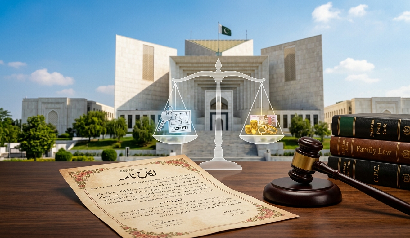 مالک کی رضامندی کے بغیر اس کی جائیداد حق مہر کا حصہ نہیں بن سکتی، سپریم کورٹ۔