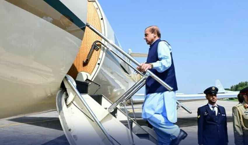 وزیراعظم شہباز شریف اعلیٰ سطحی وفد کے ہمراہ 4 روزہ دورے پر چین روانہ