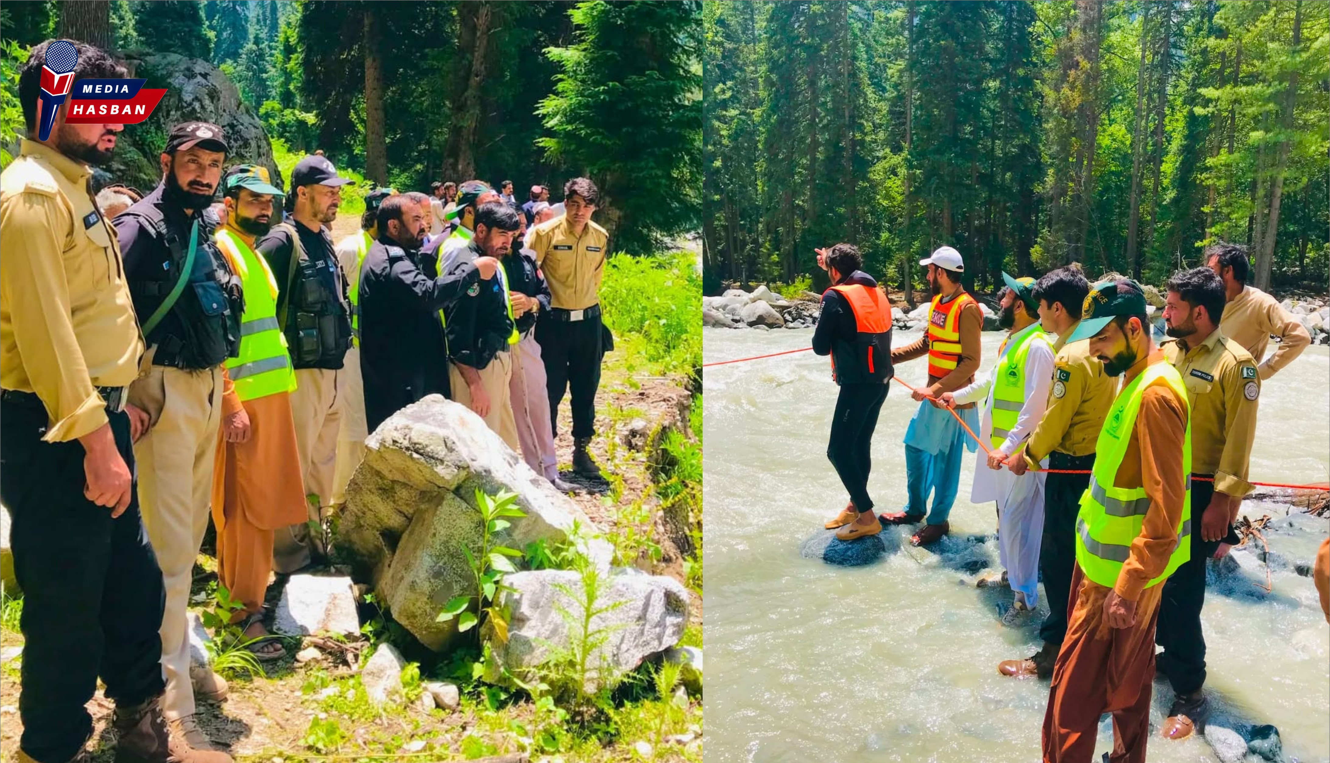 دیر بالا: کمراٹ میں لکڑی کے پل سے گر کر دریا میں ڈوبنے والے لاپتہ سیاح کی لاش برآمد، ورثا کے حوالے