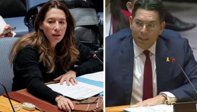 اسرائیلی سفیر اور اقوامِ متحدہ کی مندوب وینیسا فریزر کے درمیان تلخ کلامی ،یہ ڈونلڈ ٹرمپ نہیں ہیں بلکہ ڈونلڈ حسین ہیں،اسرائیلی میڈیا کا ٹرمپ پر تنقید