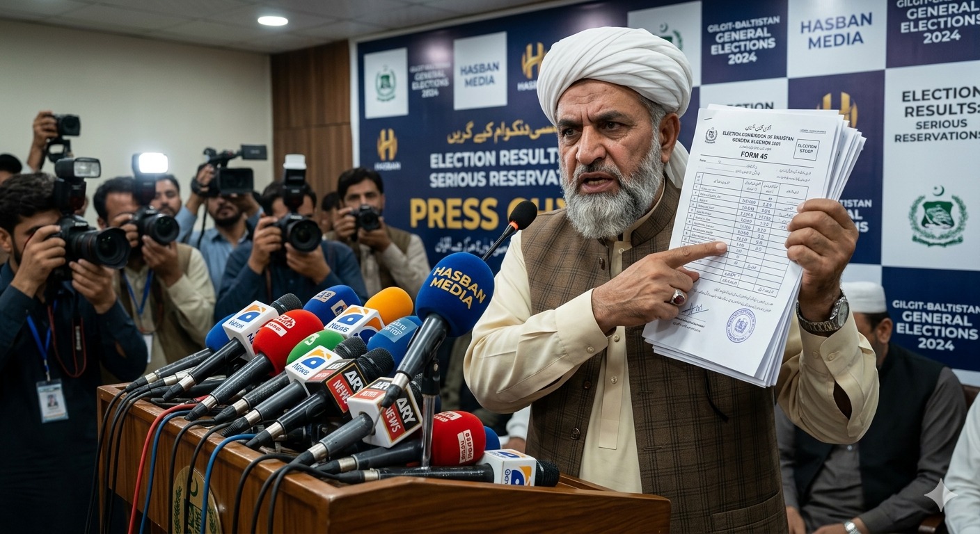 گلگت بلتستان انتخابات: جے یو آئی (ف) کا نتائج پر شدید تحفظات کا اظہار، فارم 45 کی شفافیت پر سوالات اٹھا دیے