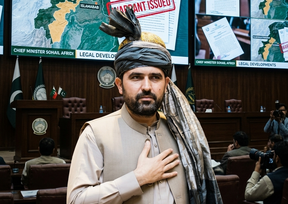 وزیرِ اعلیٰ کے پی سہیل آفریدی کے ناقابلِ ضمانت وارنٹِ گرفتاری جاری۔