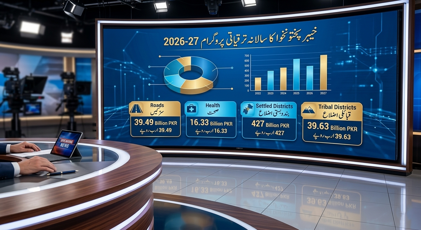 خیبر پختونخوا حکومت نے مالی سال 27-2026 کے اے ڈی پی کے لیے 519 ارب 10 کروڑ روپے سے زائد کی تجویز دے دی۔