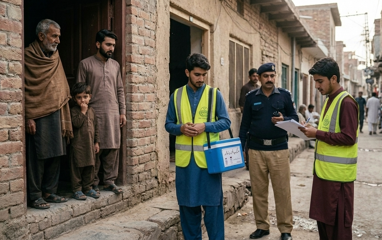 پشاور اور خیبر پختونخوا کے مختلف علاقوں میں پولیو مہم سے انکاری والدین کی تفصیلات حاصل کرنے کا عمل تیز  