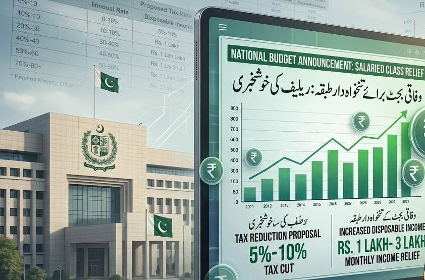 ملازمین کی تنخواہوں پر ٹیکس میں بھاری ریلیف کا فیصلہ، نیا بجٹ ملازمین کے لیے بڑی خوشی لے آیا!