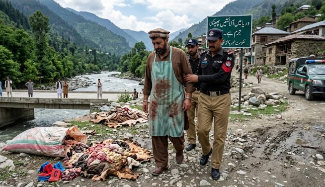 سوات: مدین میں دریائے سوات میں جانوروں کی آلائشیں پھینکنے والا قصائی گرفتار، مقدمہ درج