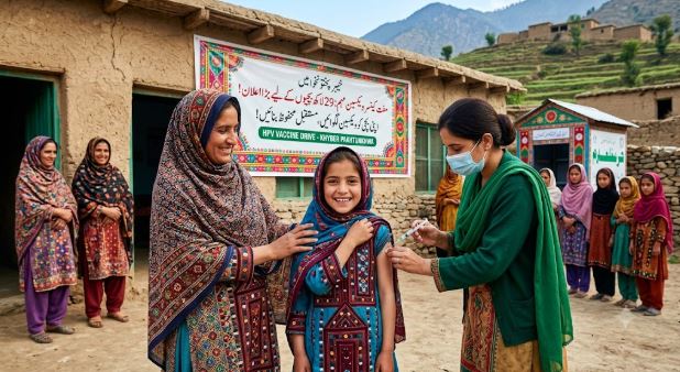29 لاکھ بچیوں کے لیے بڑا اعلان، خیبر پختونخوا میں مفت کینسر ویکسین مہم شروع ہونے جا رہی ہے