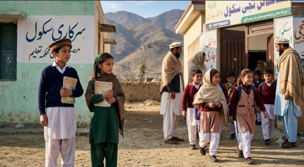 خیبرپختونخوا کی داخلہ مہم ! لاکھوں بچے اب بھی  سرکاری سکولوں سے باہر، نجی اداروں نے حکومت کو پیچھے چھوڑ دیا