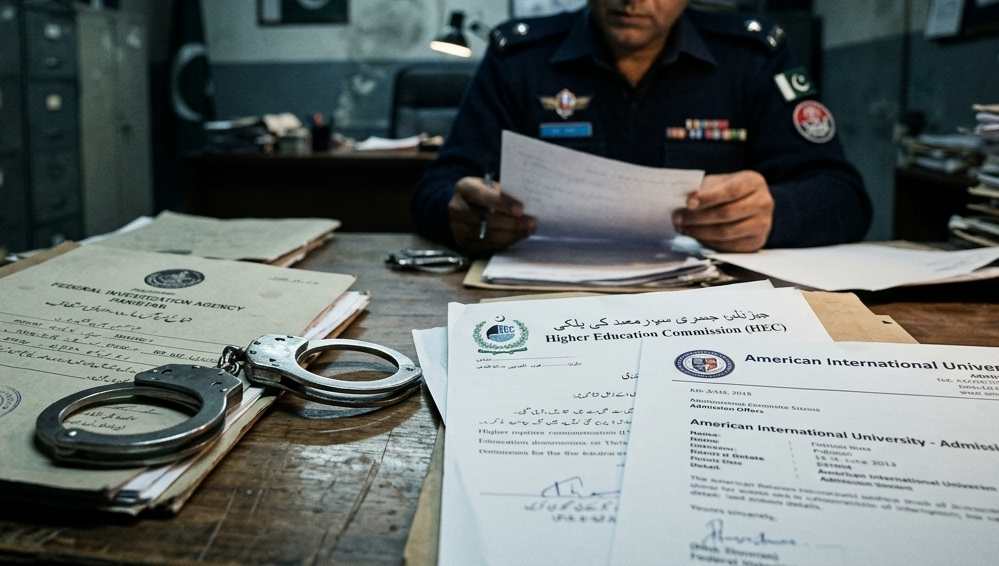 جعلی اسکالرشپ کے نام پر طلباء سے لاکھوں روپے بٹورنے والا مرکزی ایجنٹ گرفتار۔