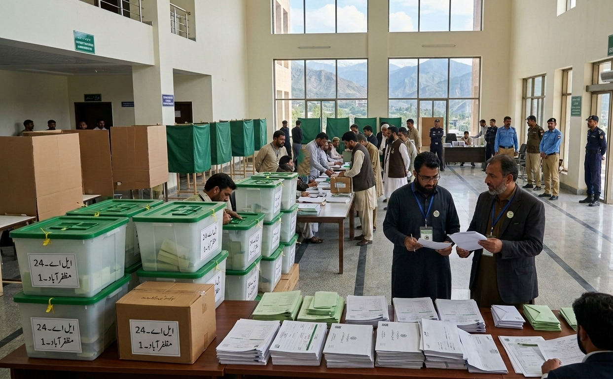 آزاد کشمیر انتخابات 2026: دوسرے مرحلے کے لیے انتخابی مہم ختم، اتوار 2 اگست کو پولنگ ہوگی۔