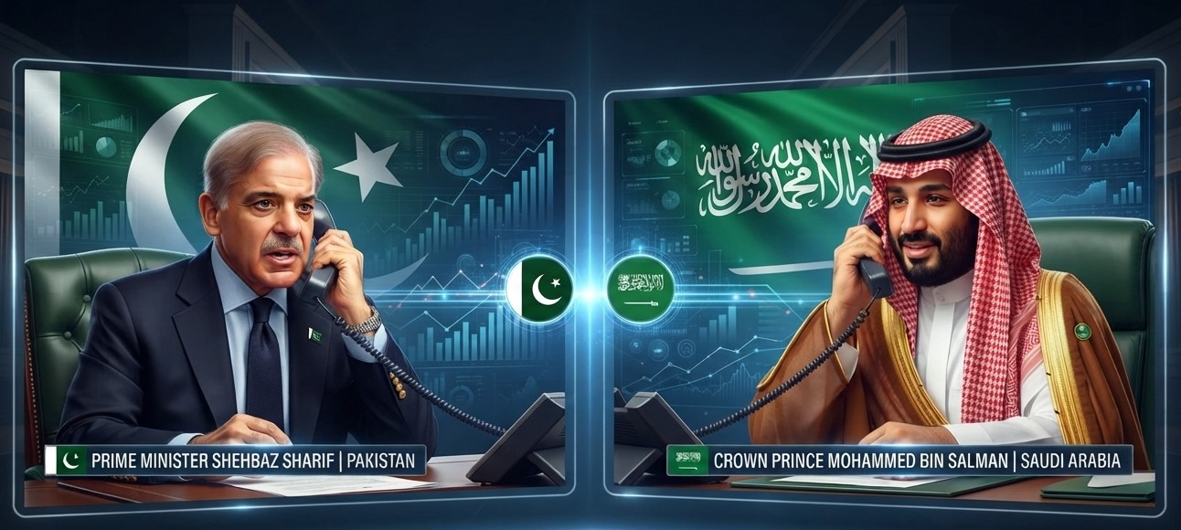 وزیراعظم شہباز شریف کا سعودی ولی عہد محمد بن سلمان سے ٹیلیفونک رابطہ، حوثیوں کے حملوں کی شدید مذمت