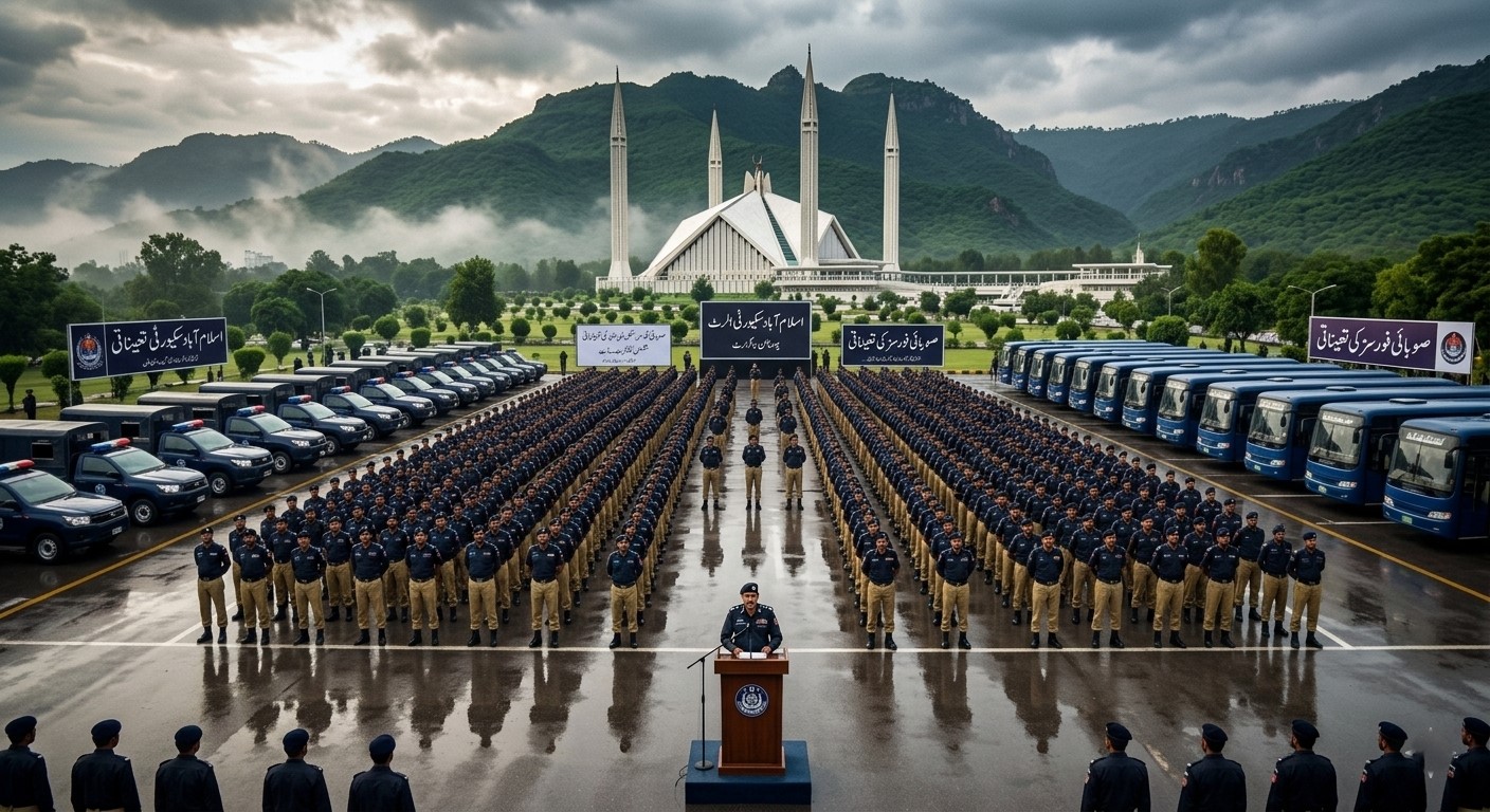 اسلام آباد کی سکیورٹی کے لیے وفاقی حکومت نے صوبوں سے مدد مانگ لی، ساڑھے 23 ہزار پولیس اہلکار طلب