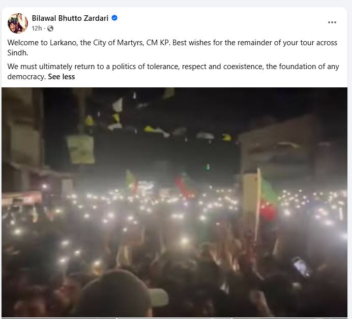شہداء کے شہر لاڑکانہ میں وزیر اعلیٰ کے پی سہیل آفریدی کو خوش آمدید کہتے ہیں۔بلاول بھٹو زرداری