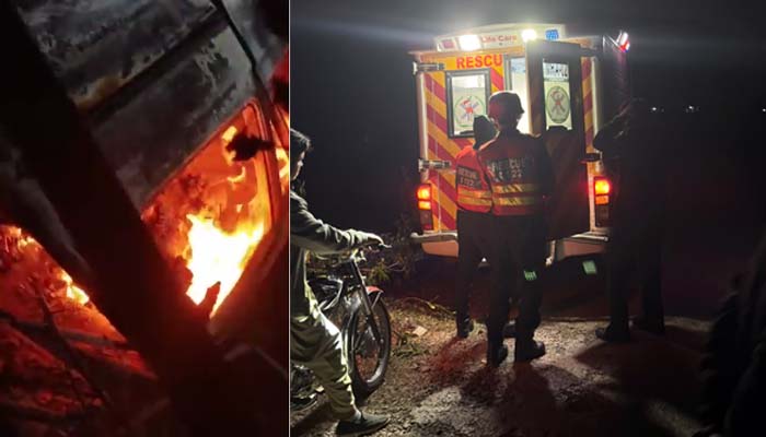 مری میں خوفناک ٹریفک حادثہ: گاڑی کھائی میں گرنے سے ایک ہی خاندان کے 7 افراد جاں بحق، 7 شدید زخمی