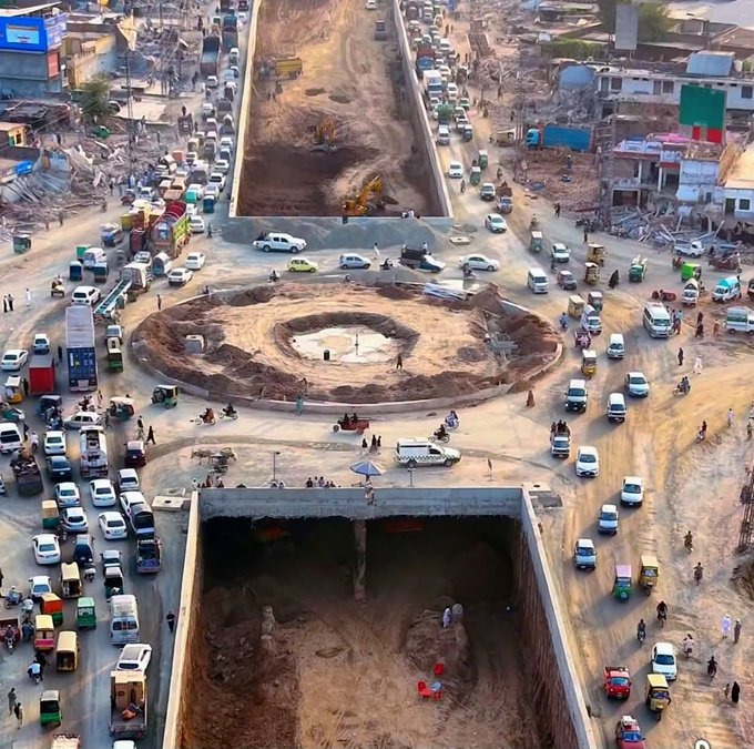 پشاور۔ جمیل چوک انڈر پاس تکمیل کے قریب